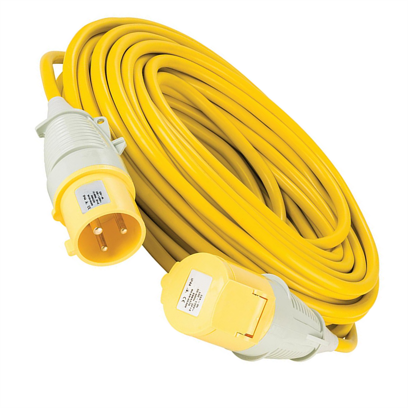 Defender Extension Lead Yellow 4mm2 32A 25m 110V