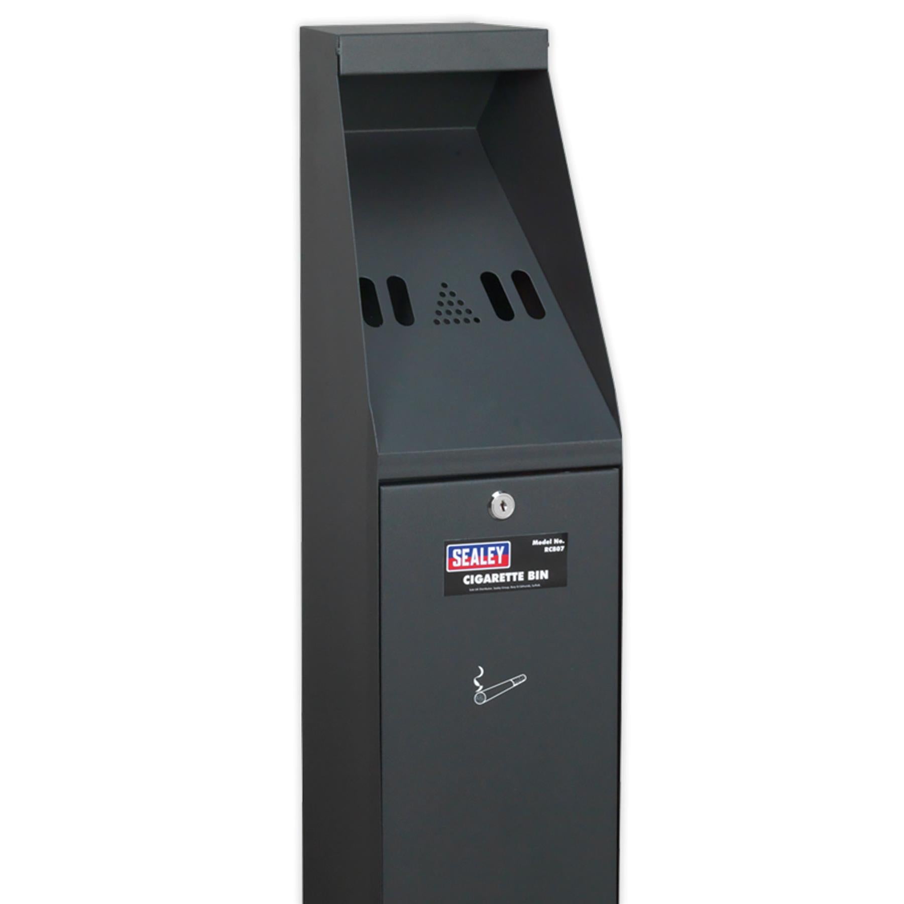 Sealey Cigarette Bin High Quality Lock And Supplied With two keys