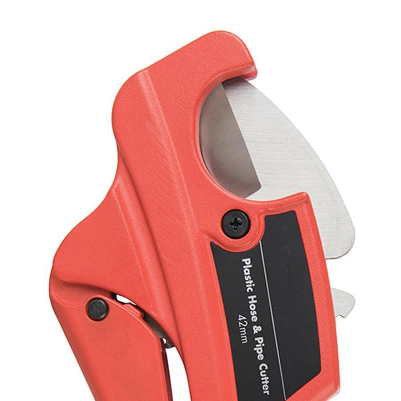Ratchet Action 42mm Plastic Pipe Cutter Plumbing Tool PVC Water Tube Hose