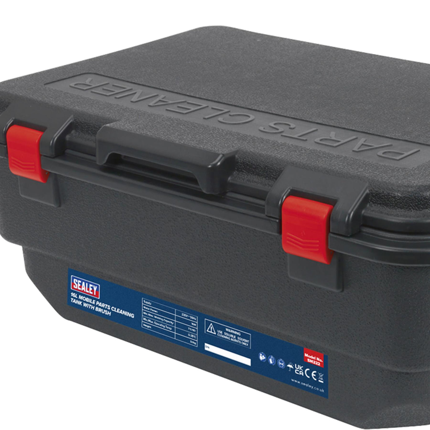 Sealey Mobile Parts Cleaning Tank with Brush