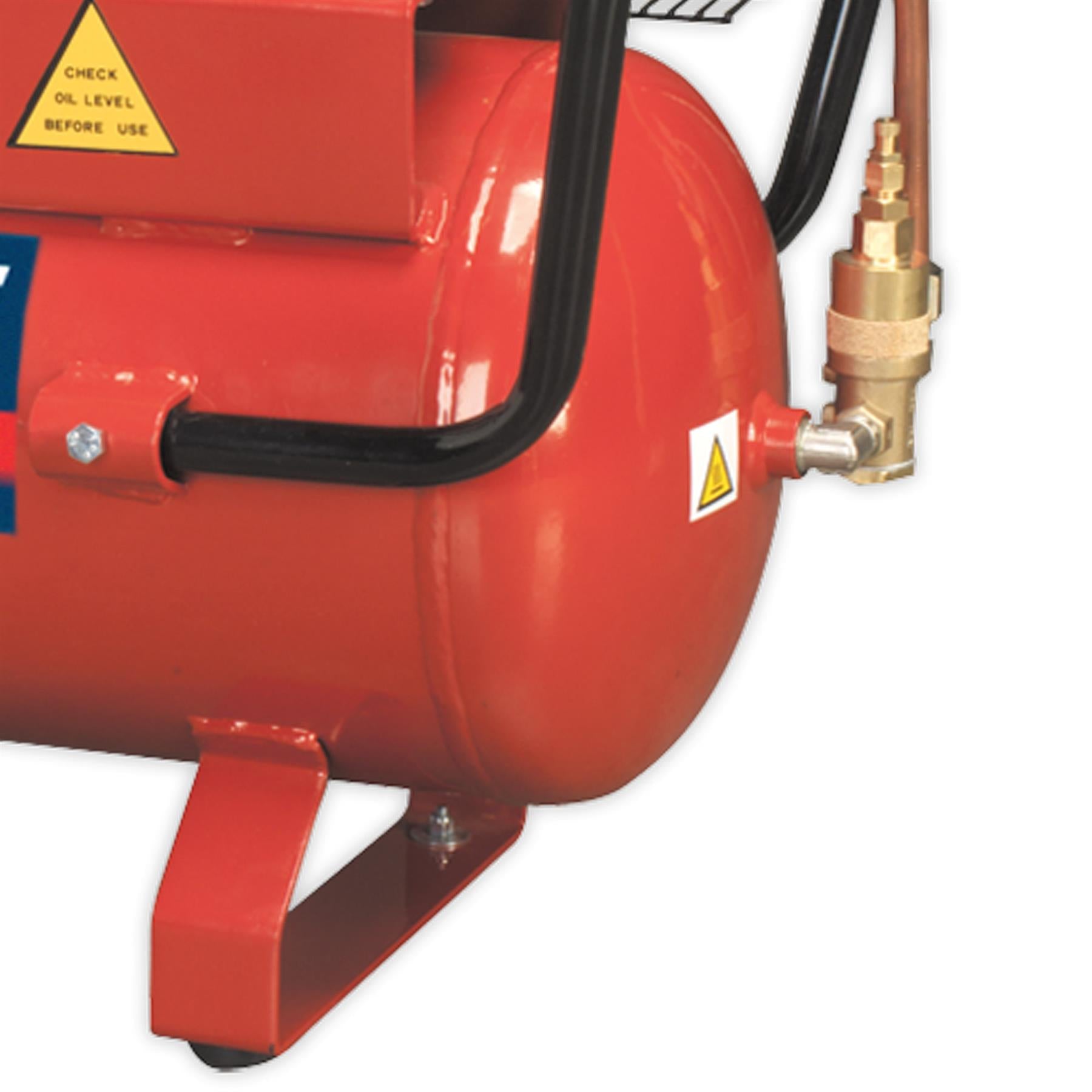 Sealey Compressor 50L Belt Drive Petrol Engine 5.5hp