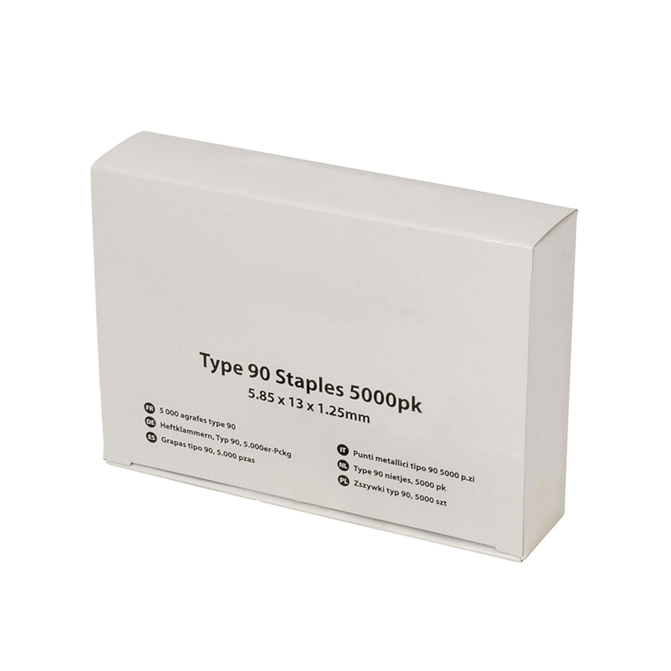 Heavy Duty Crown Staples Narrow / Type 90 5000Pk 5.80 X 13 X 1.25mm