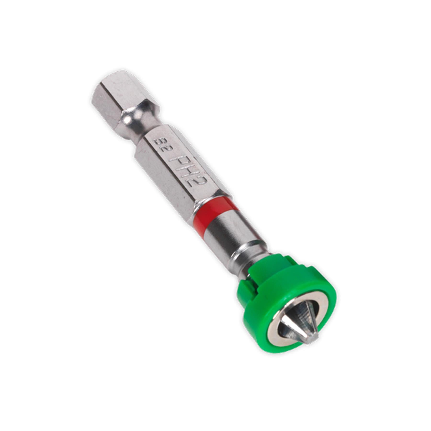 Sealey Power Tool Bit Phillips #2 + Magnetic Holder S2 50mm Pk of 5