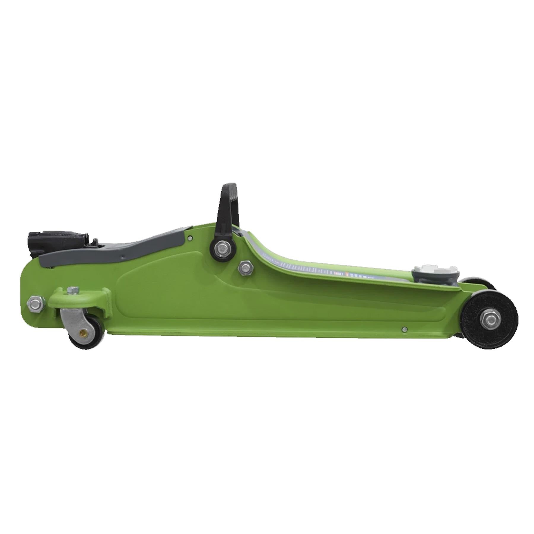 Sealey Trolley Jack 2 Tonne Low Entry Short Chassis Green Car Lift Heavy Duty