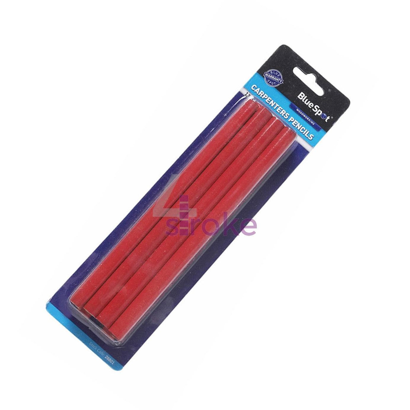 BlueSpot Pack of 12 Carpenters Pencils Set Builder Wood Marking Lead DIY Tool