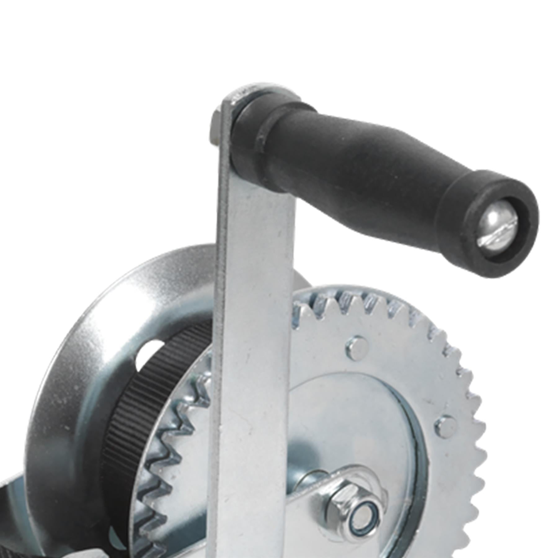 Sealey Geared Hand Winch 540kg Capacity with Webbing Strap