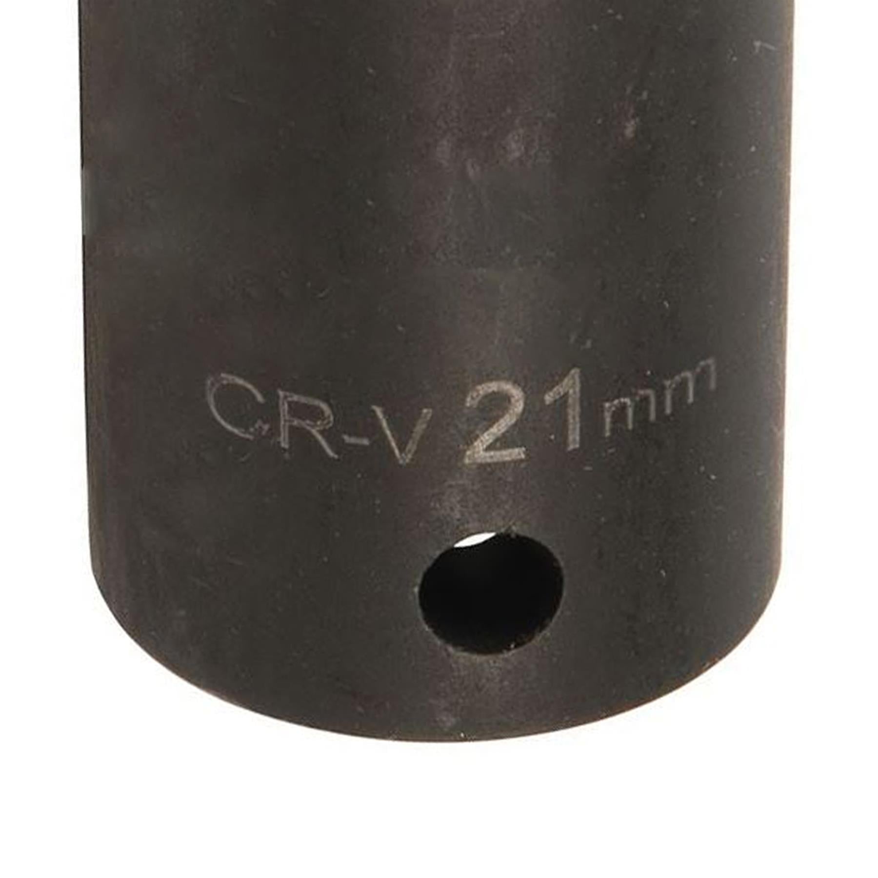 Impact Socket 1/2" Drive 6pt Metric 6 Point Hex Corrosion Resistant Sockets 21mm