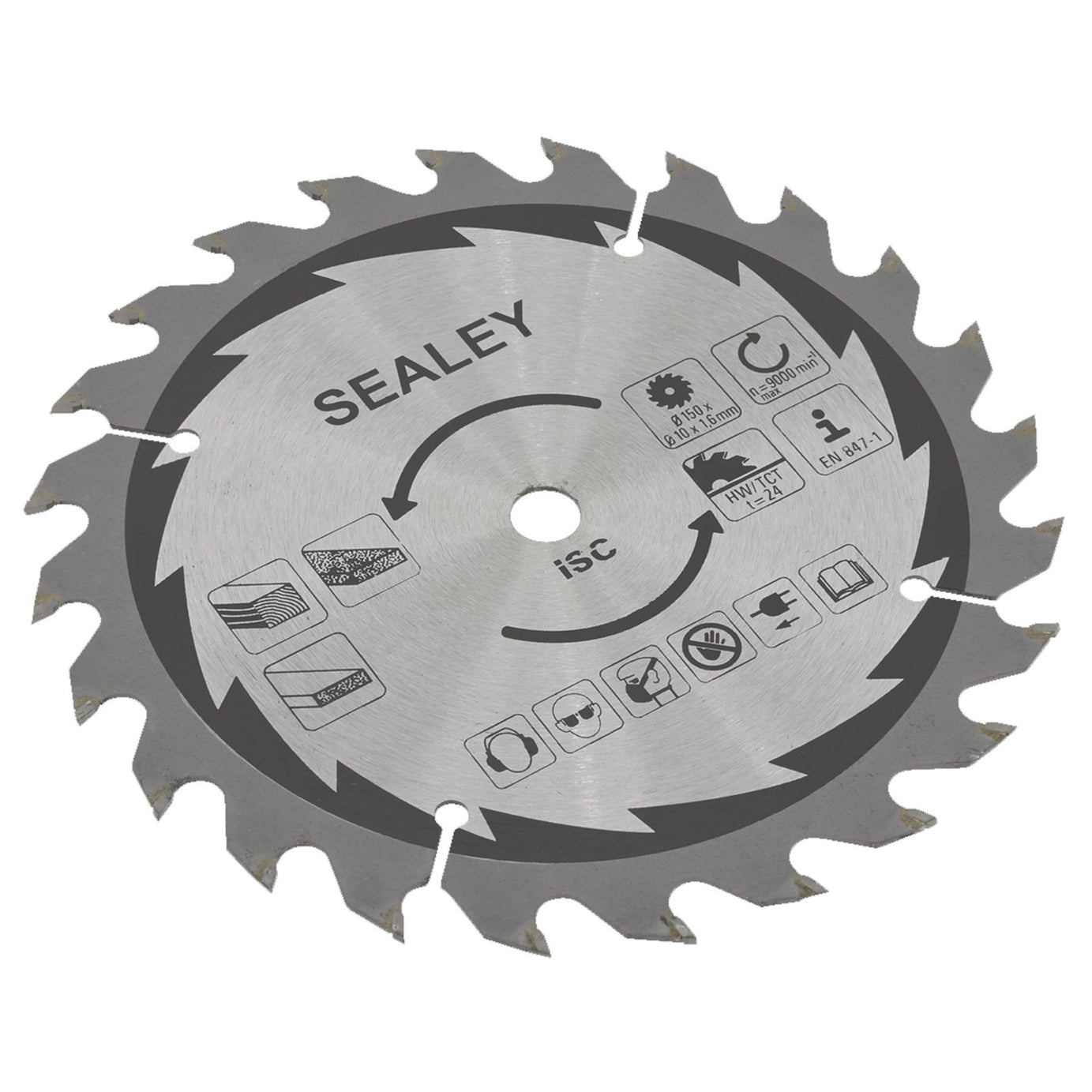 Sealey Cut-Off Saw Blade 150 x 1.6mm/10mm 24tpu