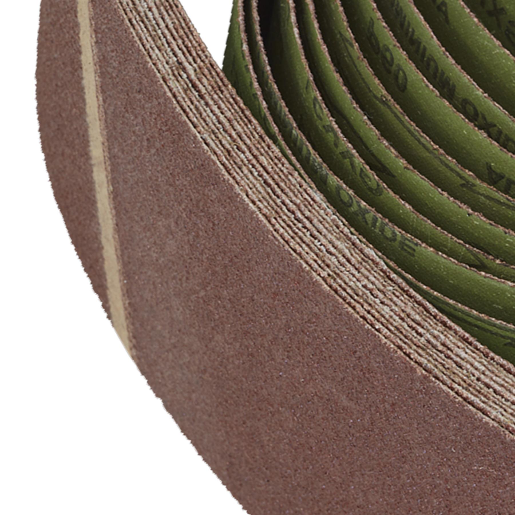 Sanding Belt 100 x 610mm 60Grit - Pack of 10.Aluminium oxide resin bonded.Sealey