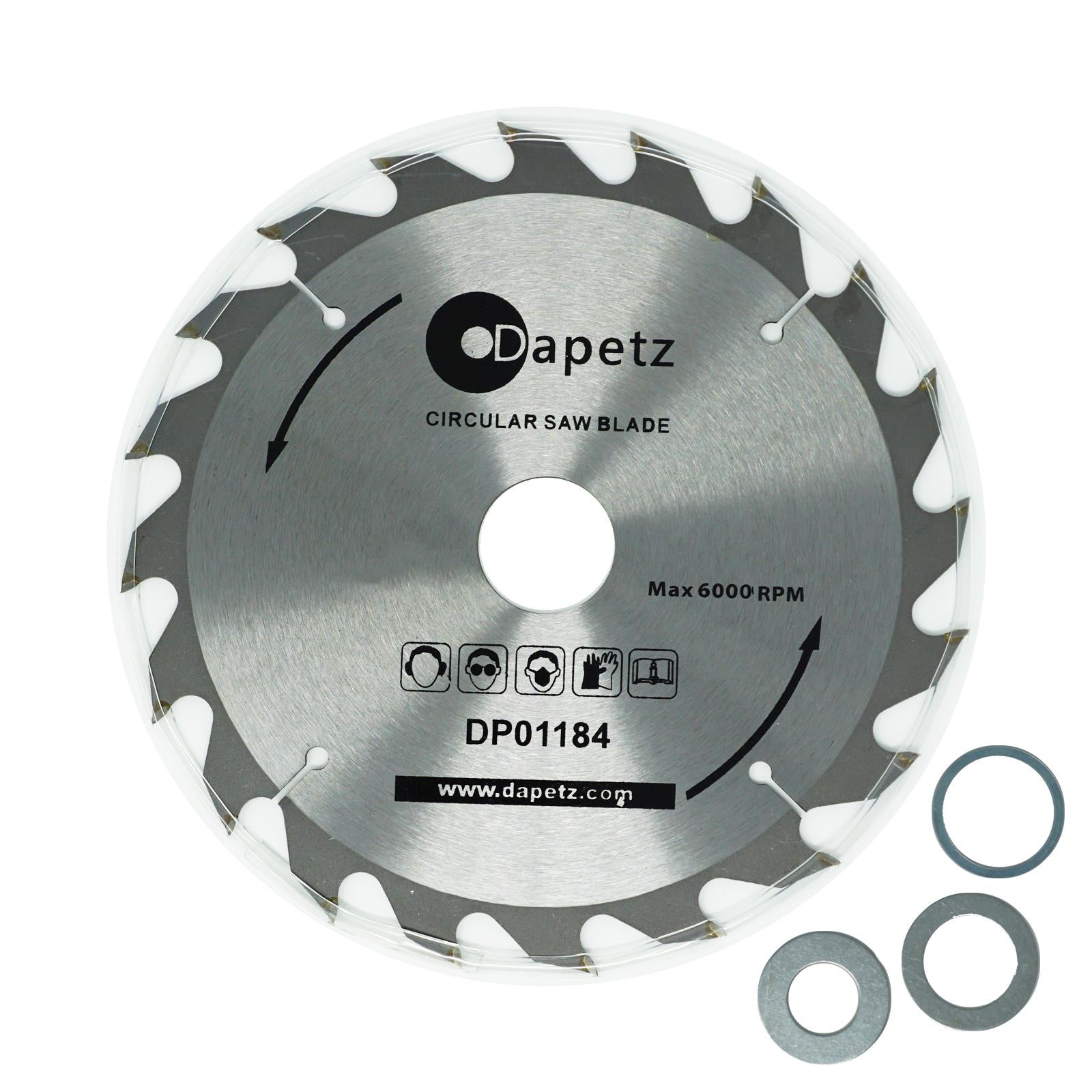 3 Piece TCT Circular Saw Blade Set 235 x 30 - 25, 16mm Rings