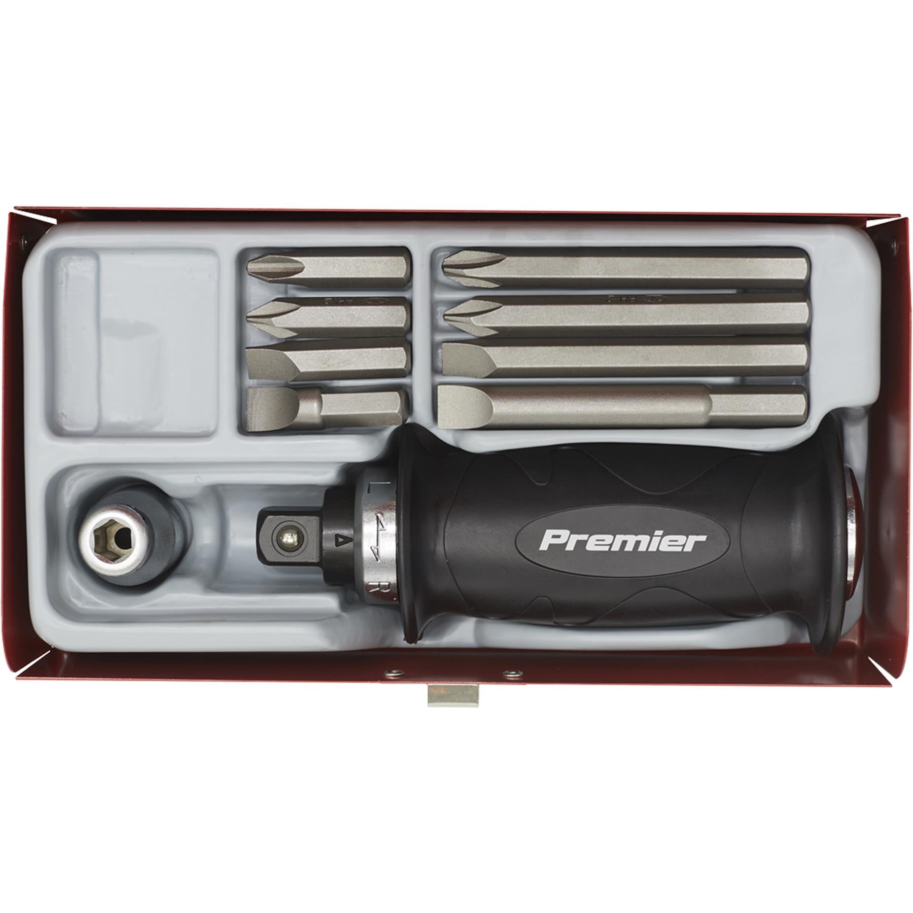 Sealey Impact Driver Set 10pc Protection Grip