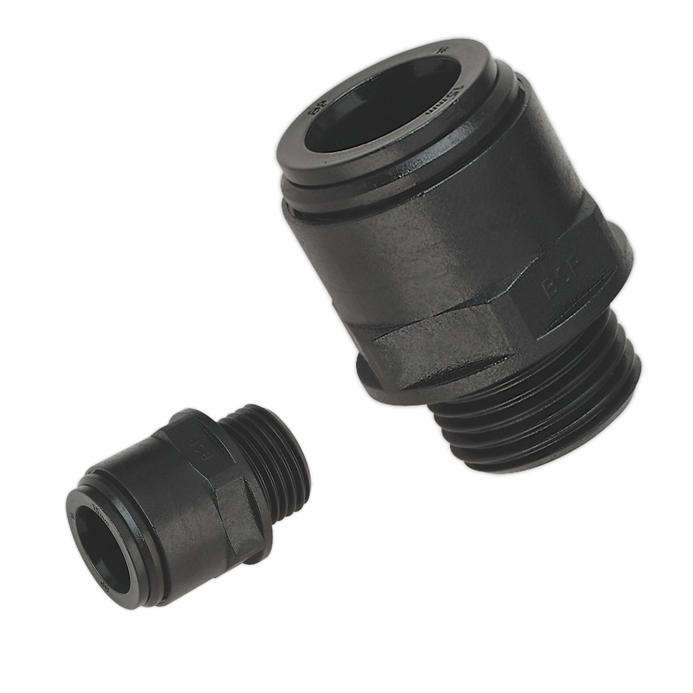 Sealey Straight Adaptor 15mm 1/2"BSP Pack of 2 (Speedfit-PM011514E)