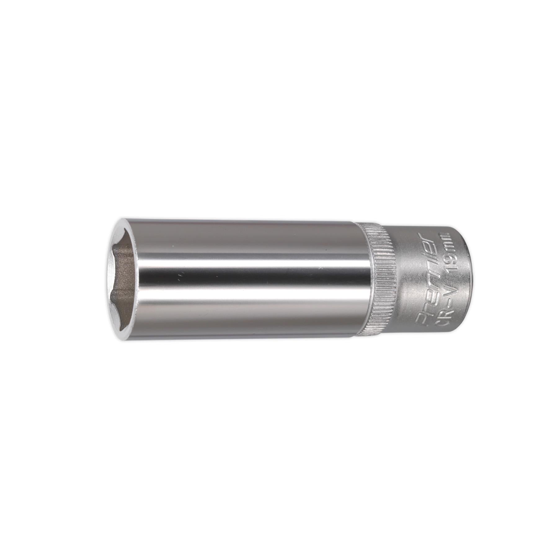 Sealey WallDrive® Socket 19mm Deep 1/2"Sq Drive