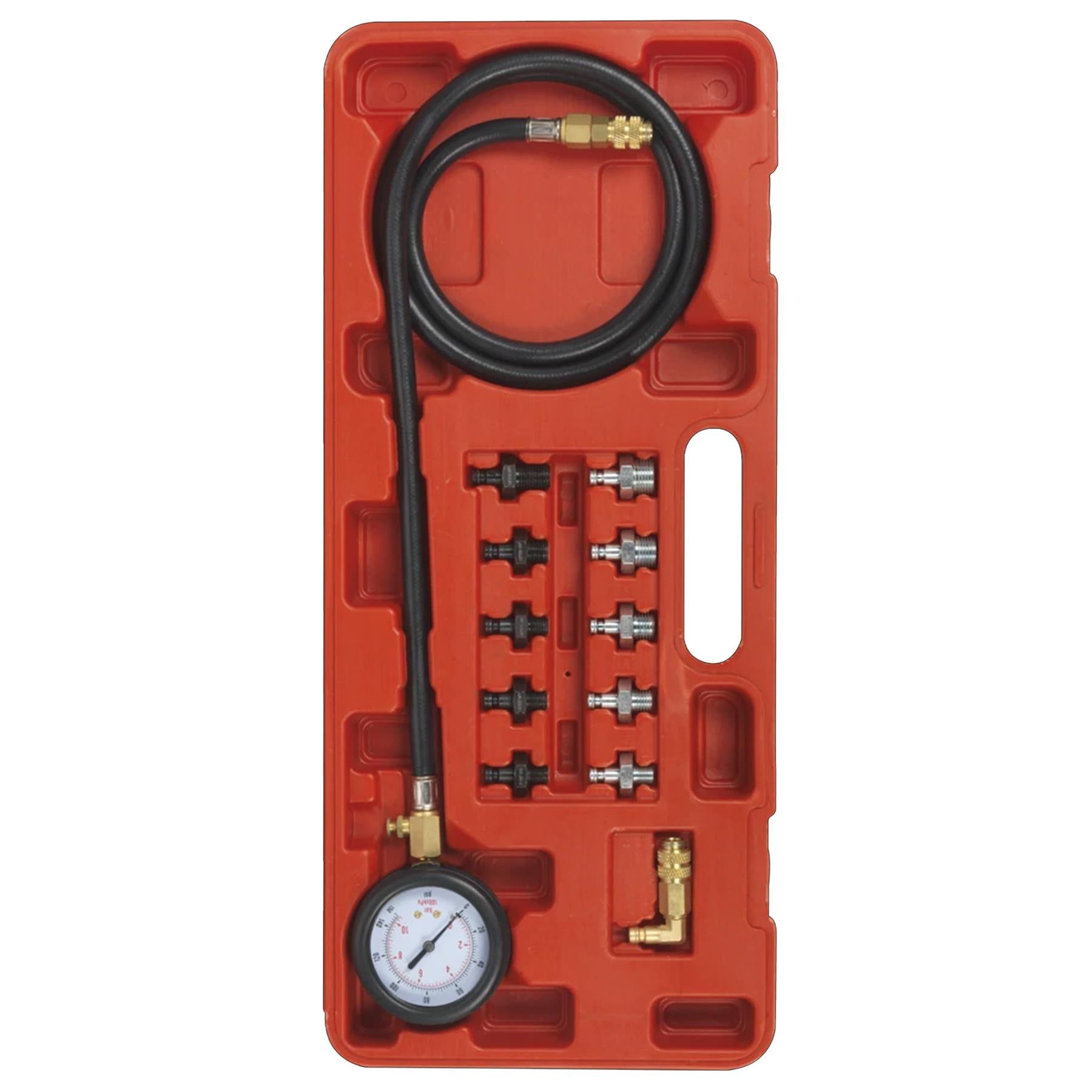 Oil Pressure Test Kit Oil Pump Pressure 12pc Sealey