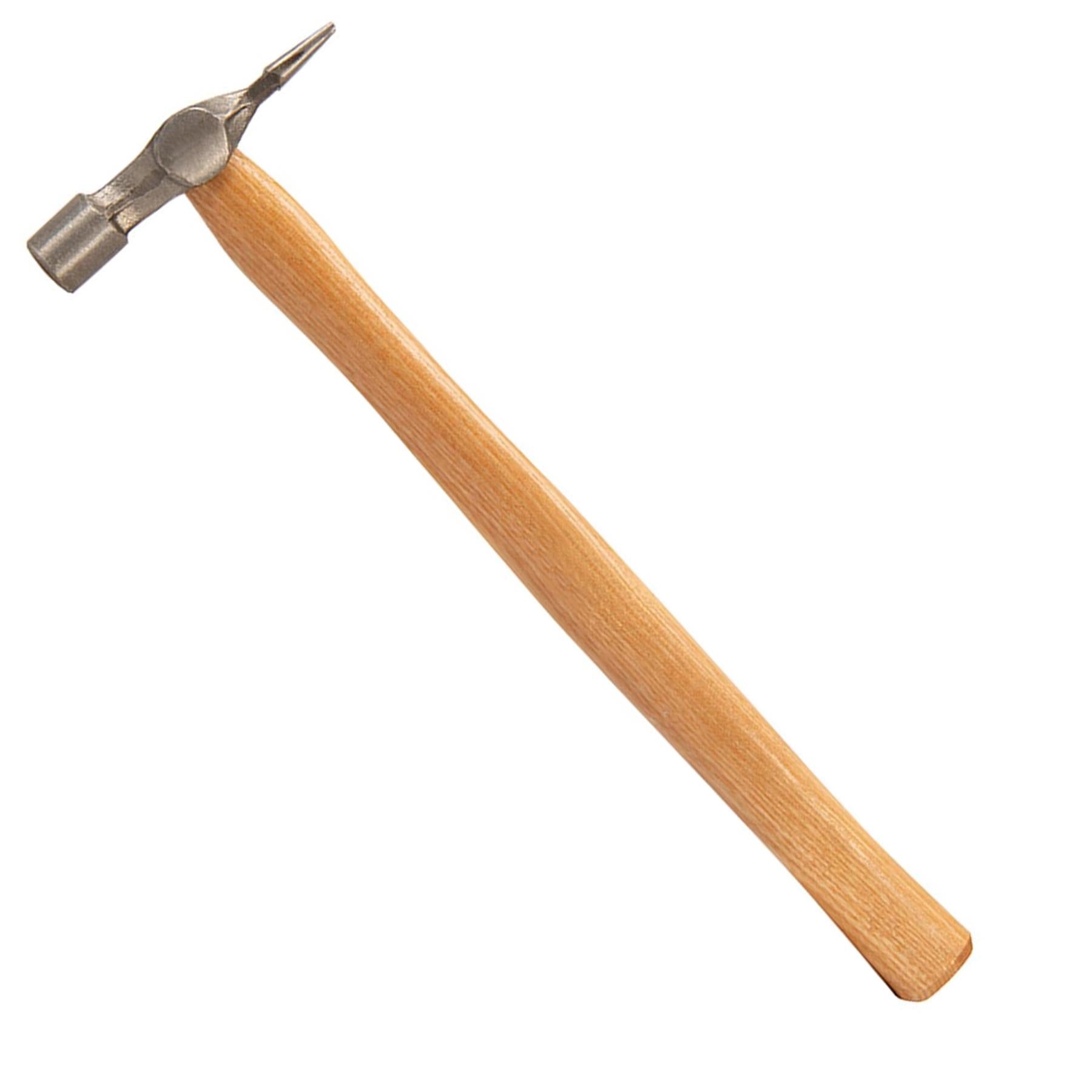 Hardwood Cross Pein Pin Hammer - 4Oz (113G) Forged Steel Polished Head