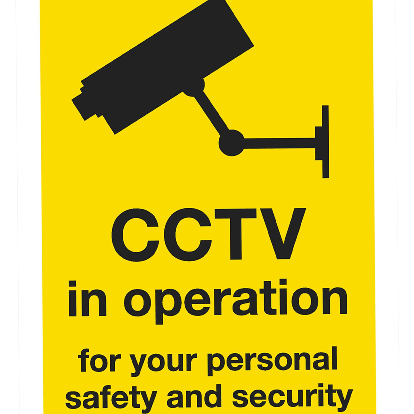 Sealey Safety Sign - CCTV - Self-Adhesive Vinyl - Pack of 10