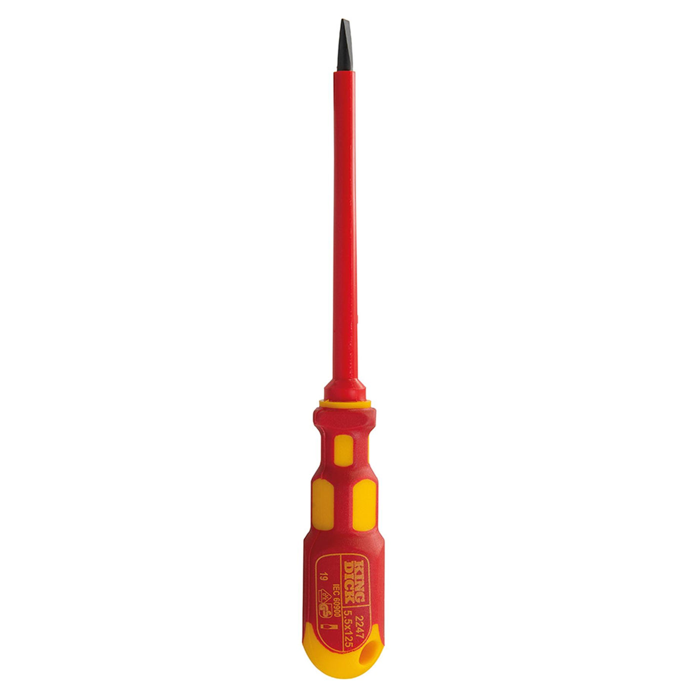 King Dick 5.5 X 125mm Vde Screwdriver Slotted British Made Comfort Grip