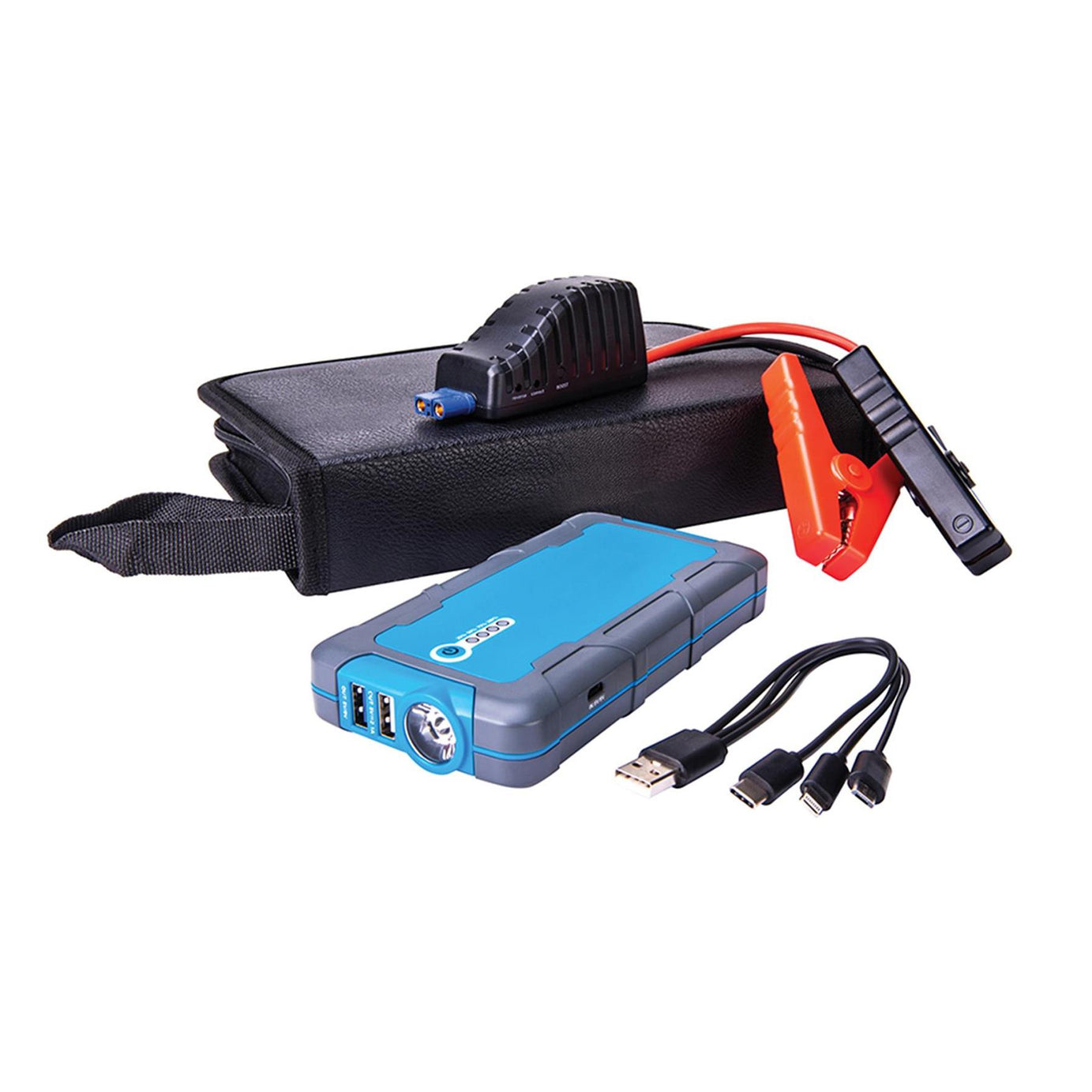 12V LITHIUM ION POWER BANK USB PHONE CHARGER CAR JUMP STARTER 6000mAh