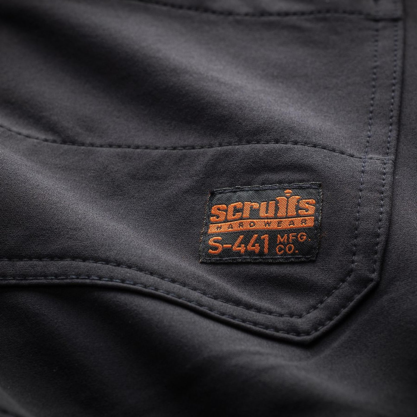 Scruffs Work Shorts Trade Flex Lightweight Slim Fit Hard Wearing Black 28"W