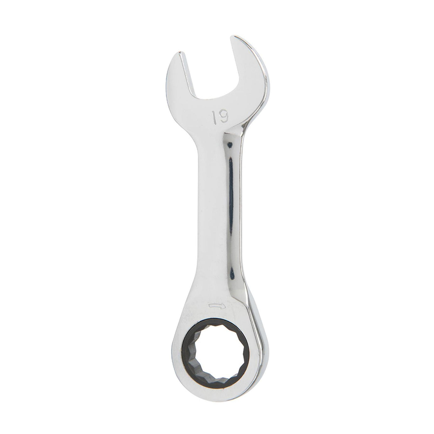 7Pce Stubby Ratchet Spanner Set 8 - 19mm Fully Mirror-Polished Quality