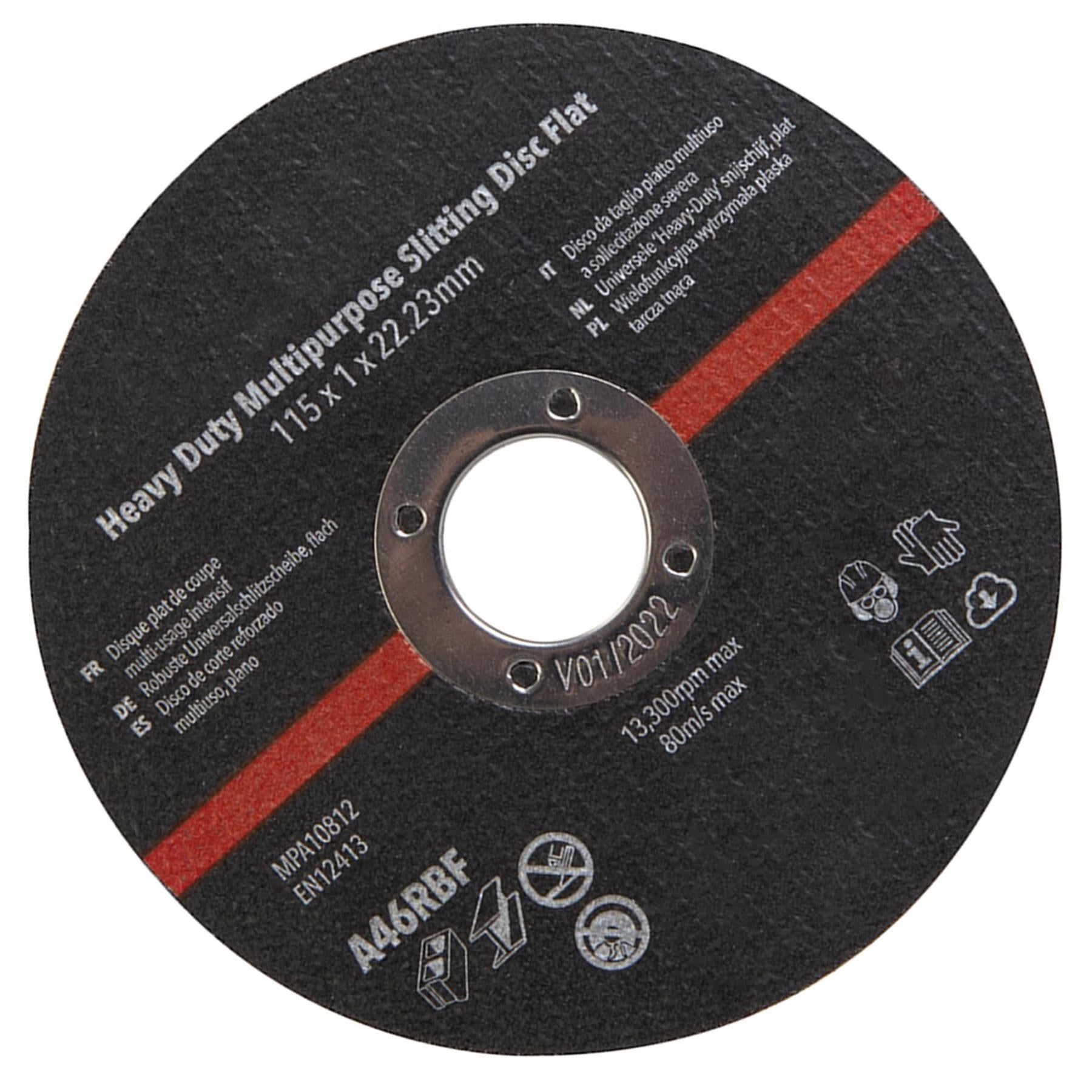 Heavy Duty Multipurpose Slitting Disc Flat 115 X 1 X 22.2mm Premium Quality