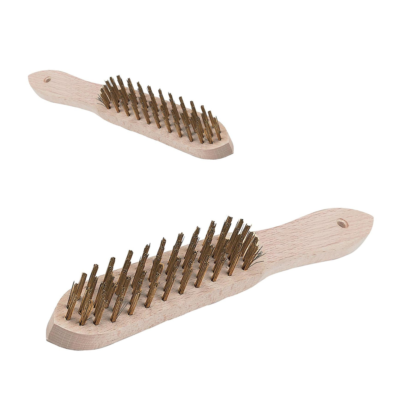 Brassed Wire Brush 4 Row Removing Rust Scale Surface Preparation Cleaning Garage