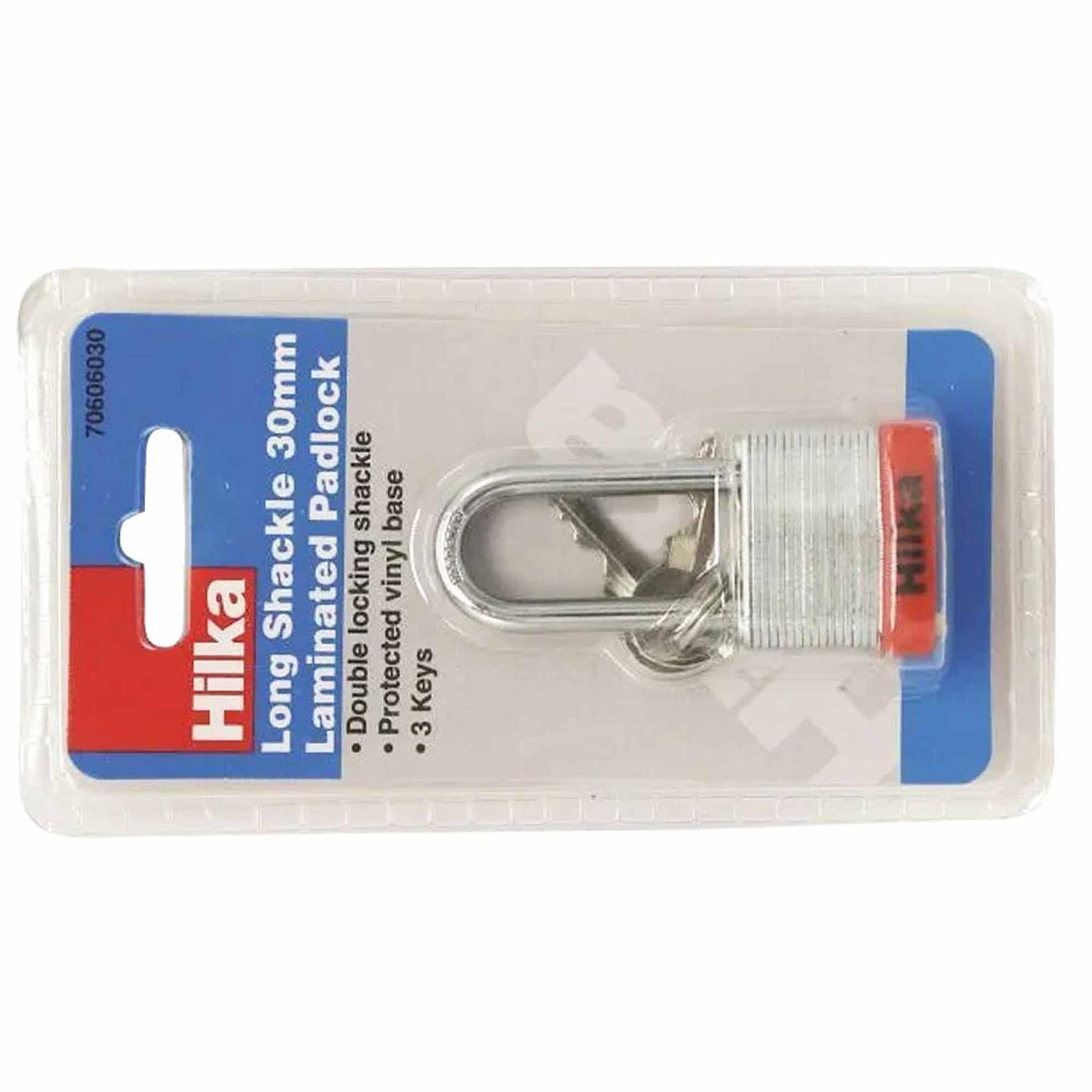 30mm Long Shackle Laminated Padlock with Vinyl Bumper