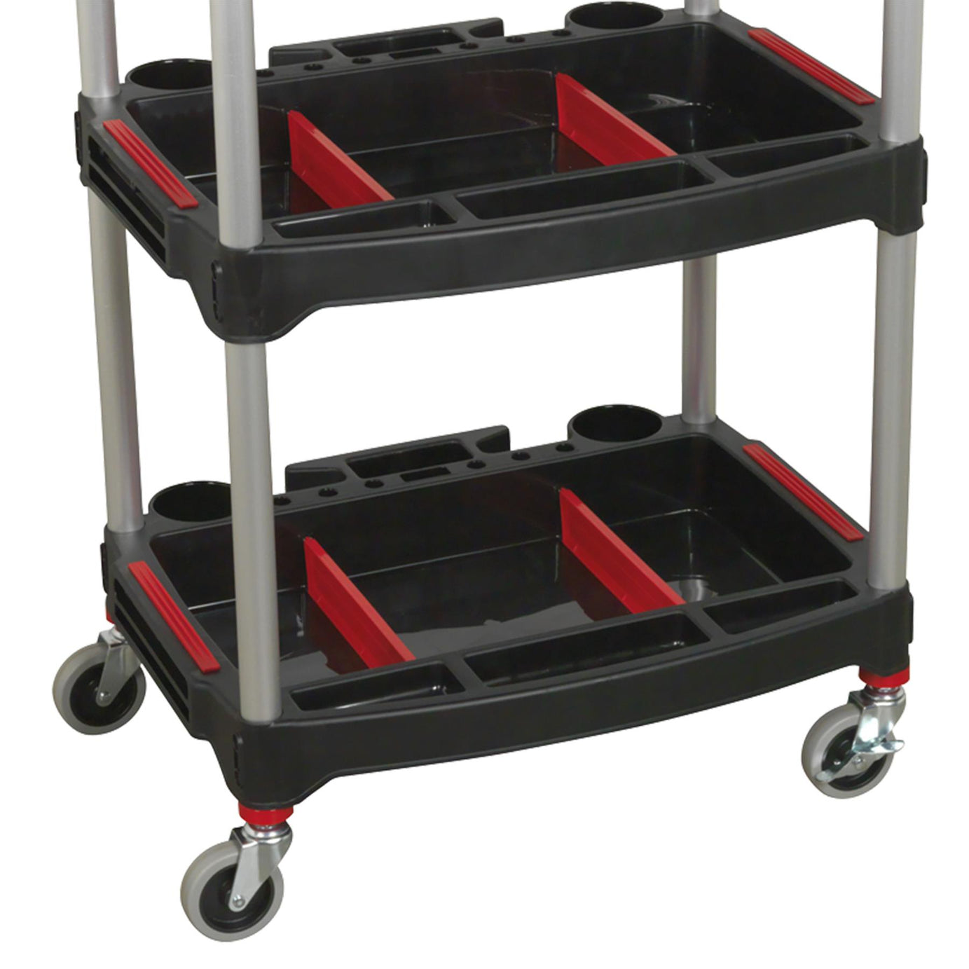 Sealey Workshop Trolley 3-Level Composite with Parts Storage - CX313