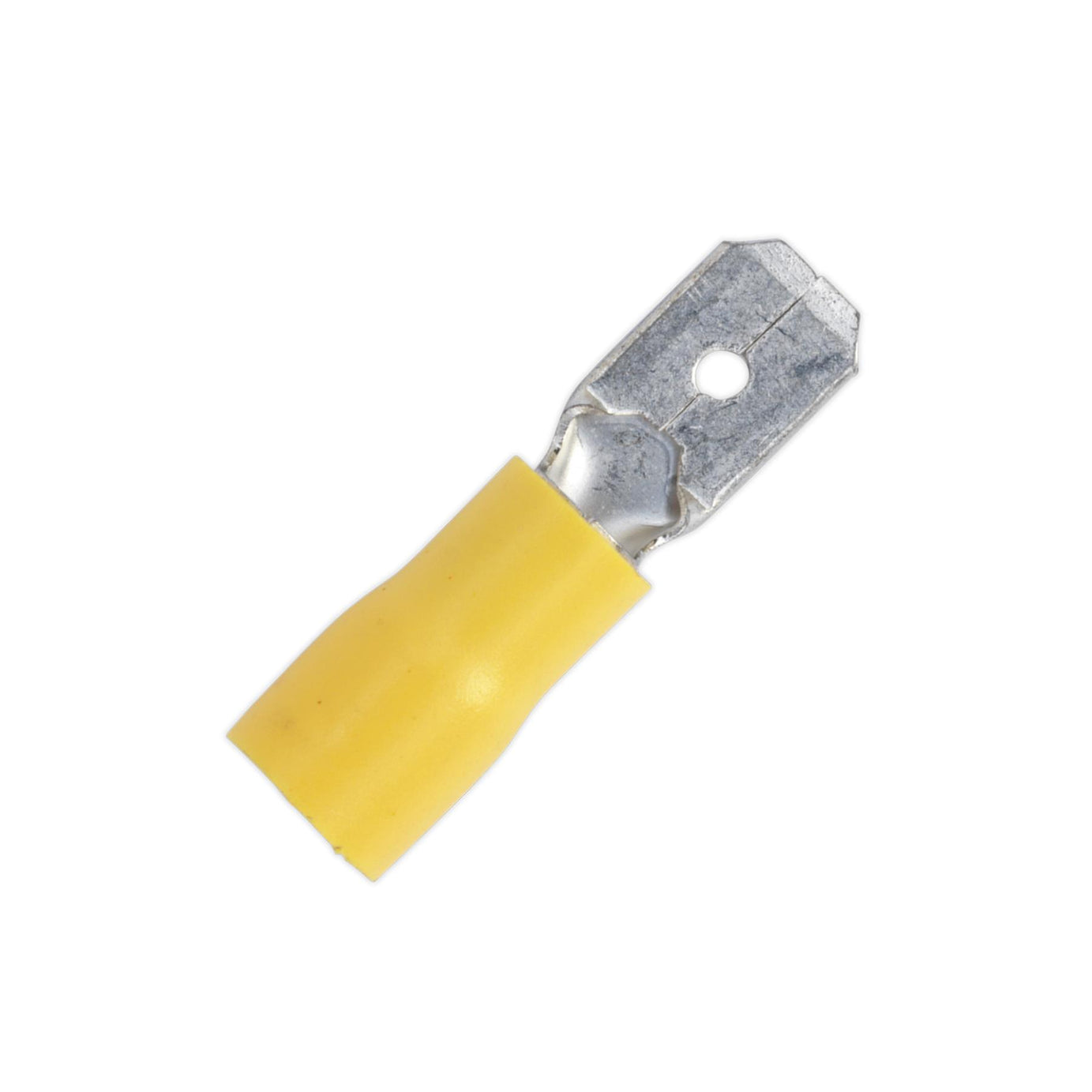 Sealey Push-On Terminal 6.3mm Male Yellow Pack of 100