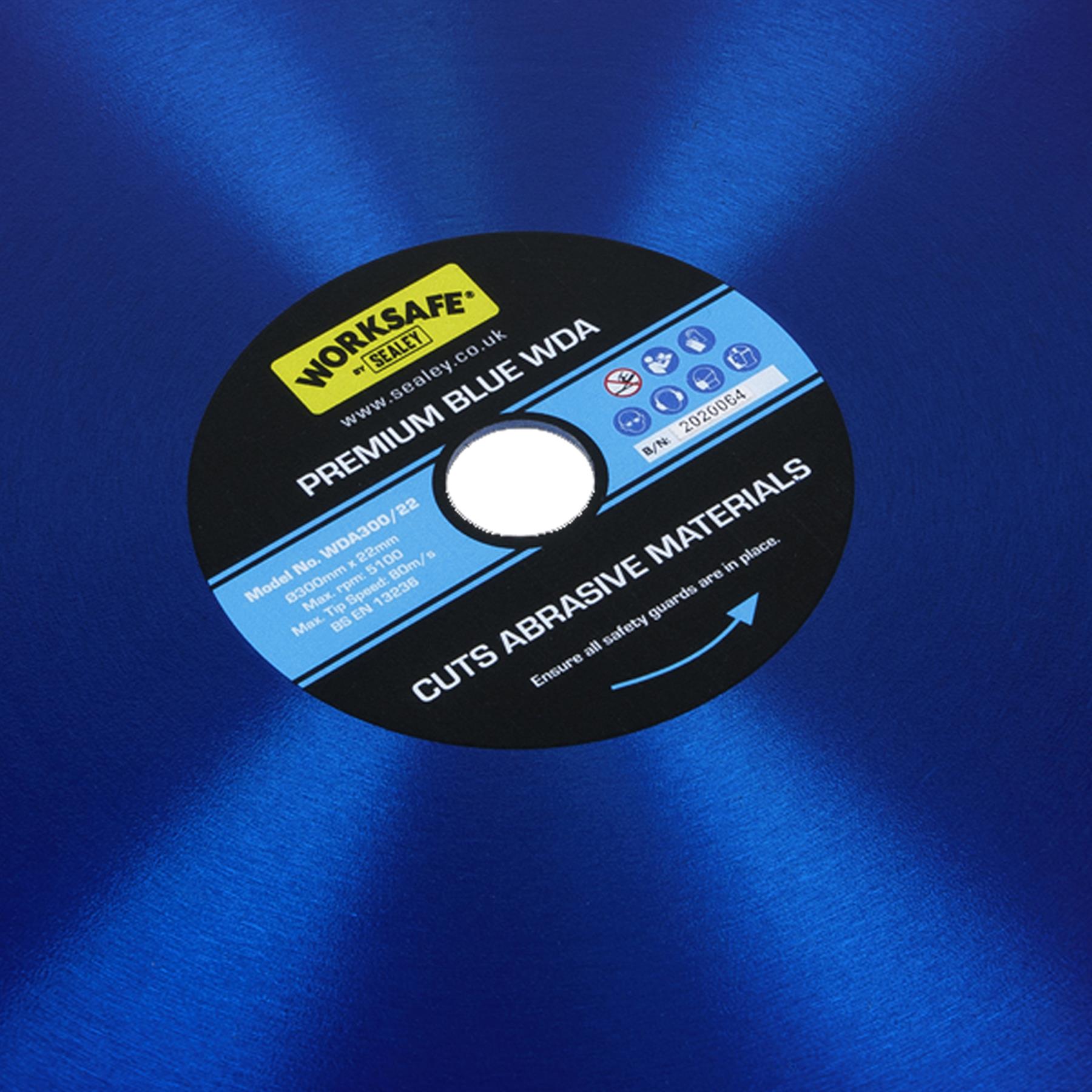 Premium Blue WDA Diamond Blade 300 x 22mm. Sealey
