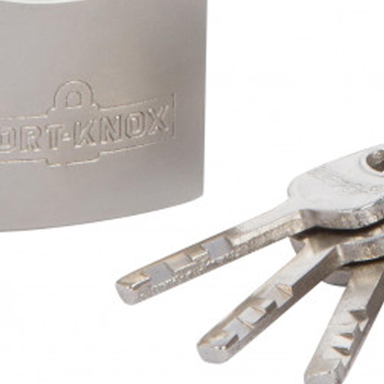 BlueSpot 30mm SATIN FINISH PADLOCK hardened Shackle Brass Cylinder 4 Keys