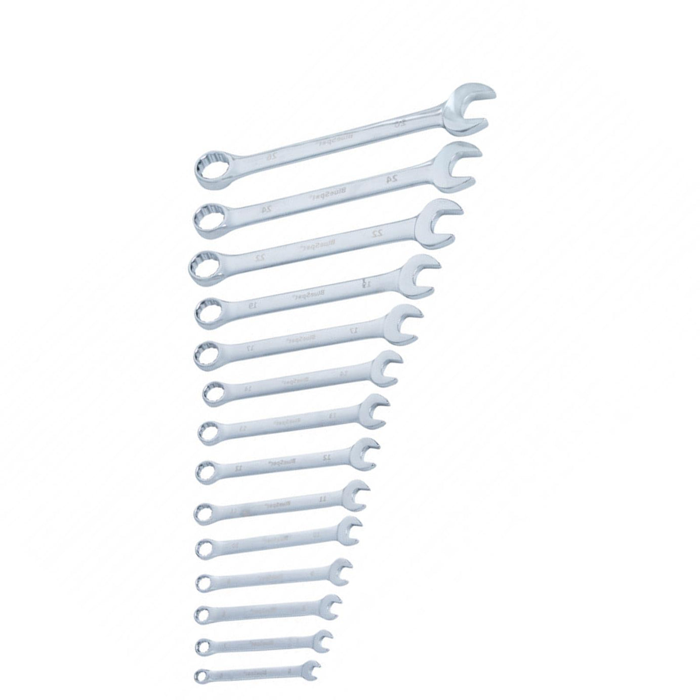 Bluespot 14-Piece Combination Spanner Set Metric Wrench 6-26mm Heat Treated Fully Polished