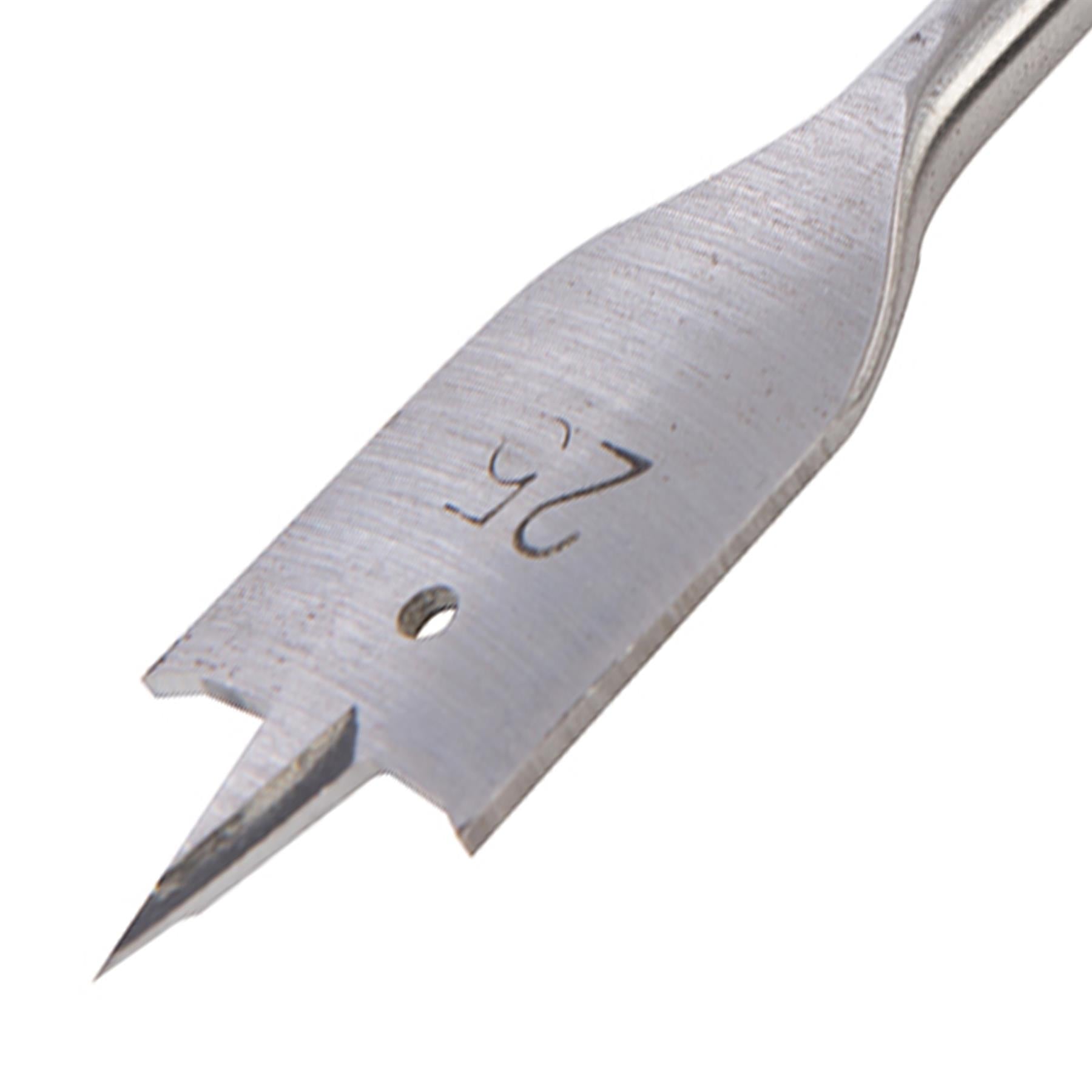 Flat Wood Drill Bit Set Titanium Hole Cutter Borer  Silver 25mm
