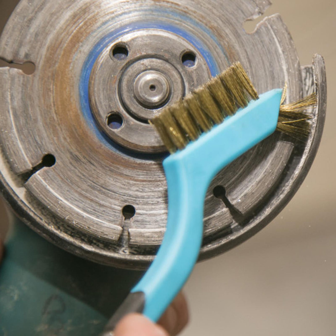 BlueSpot 3pc Soft Grip Mini Wire Brush With Small Tip Bristle Nylon Brass Steel