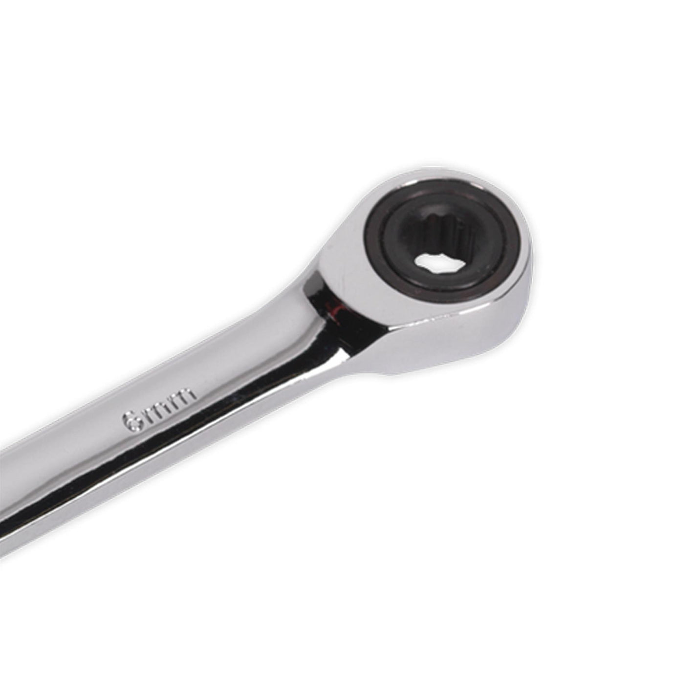 Sealey Ratchet Combination Spanner 6mm Chrome Vanadium Steel