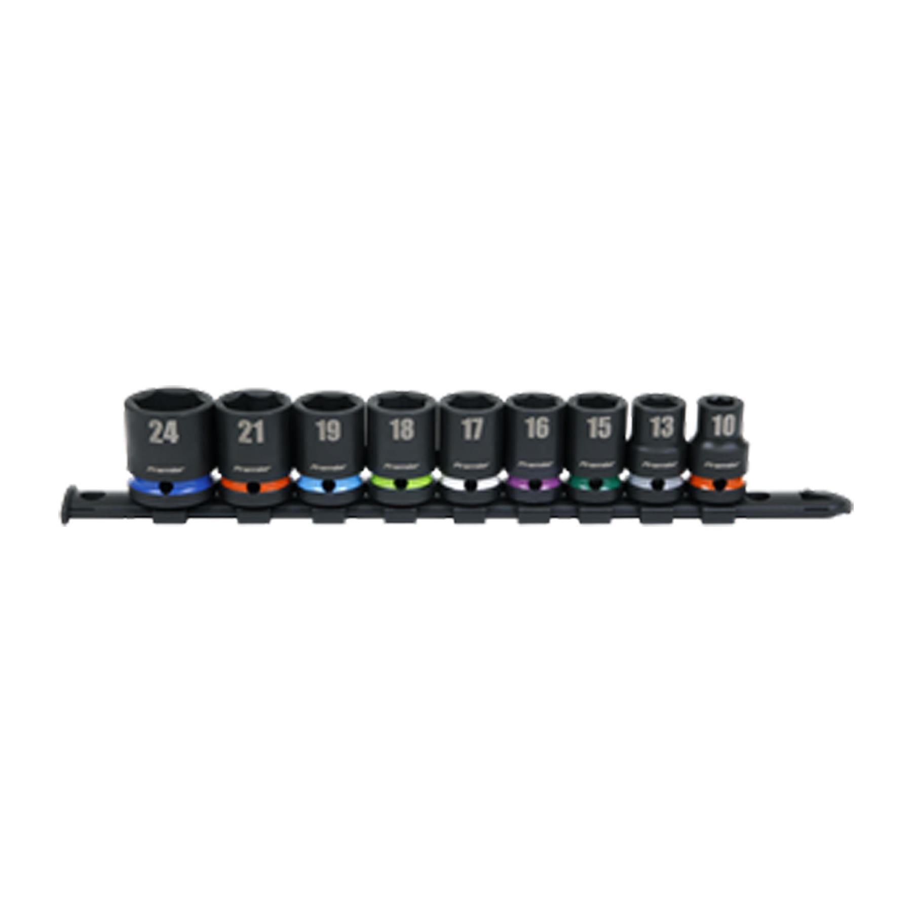 Sealey Impact Socket Set 9pc 1/2"Sq Drive Metric