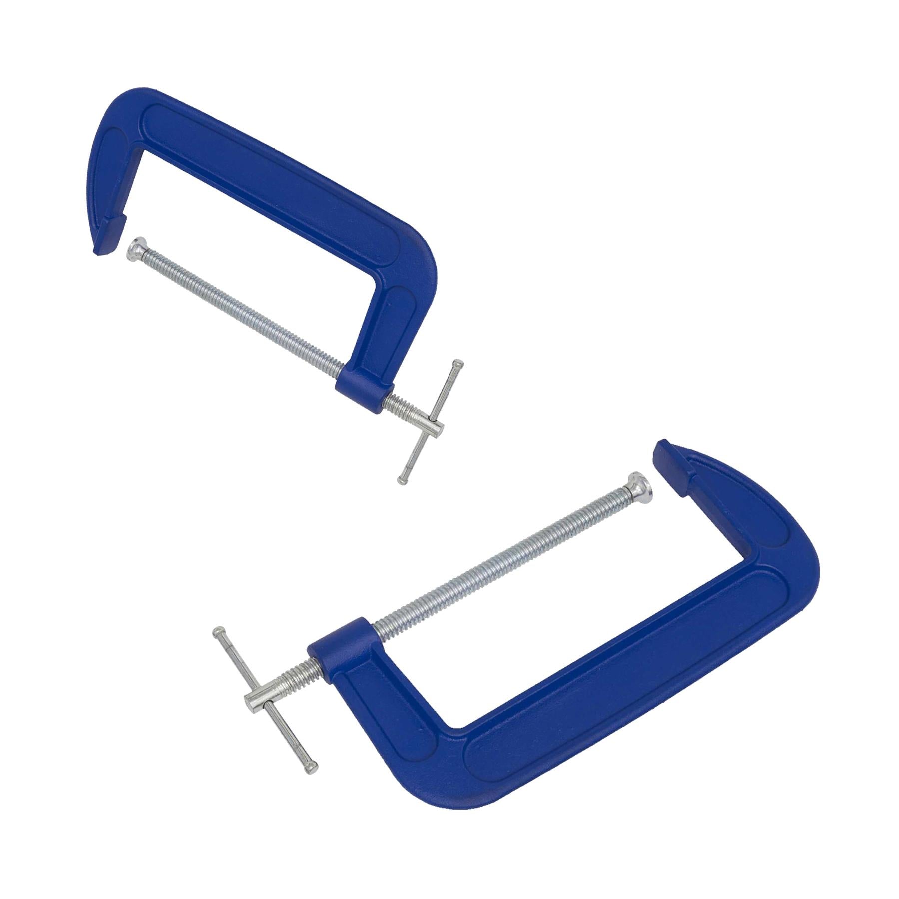 G-Clamp 200mm. Fitted with swivel tip to reduce marking. Sealey