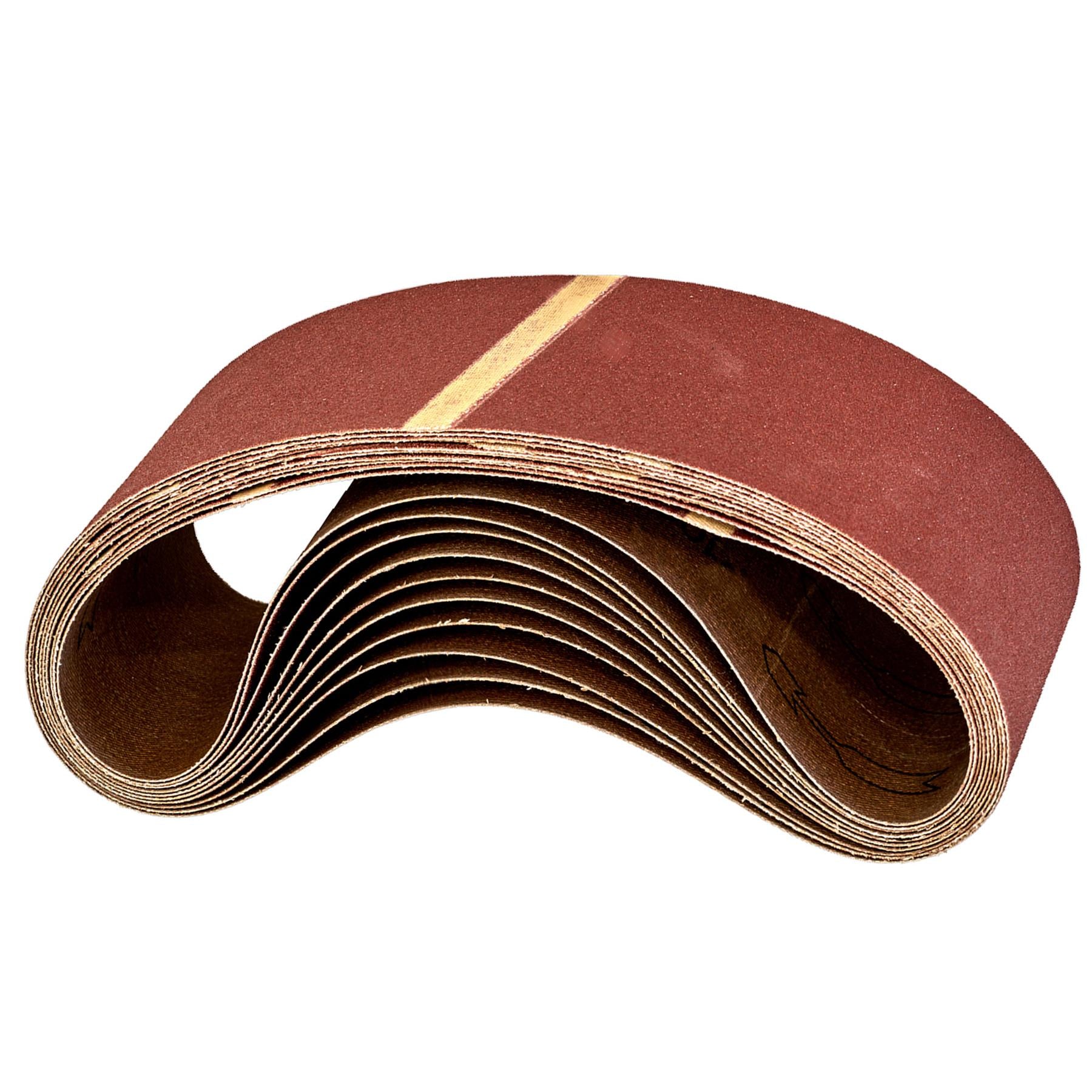 Sanding Belt 75 x 533mm 60Grit - Aluminium oxide resin  Pack of 10 Sealey