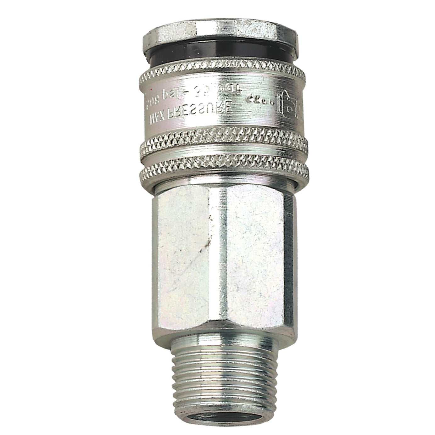 Sealey Coupling Body Male 3/8"BSPT Hardened steel construction