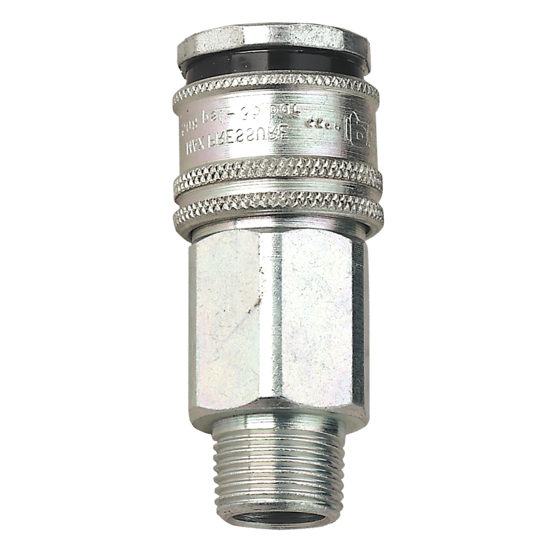 Sealey Coupling Body Male 3/8"BSPT Hardened steel construction