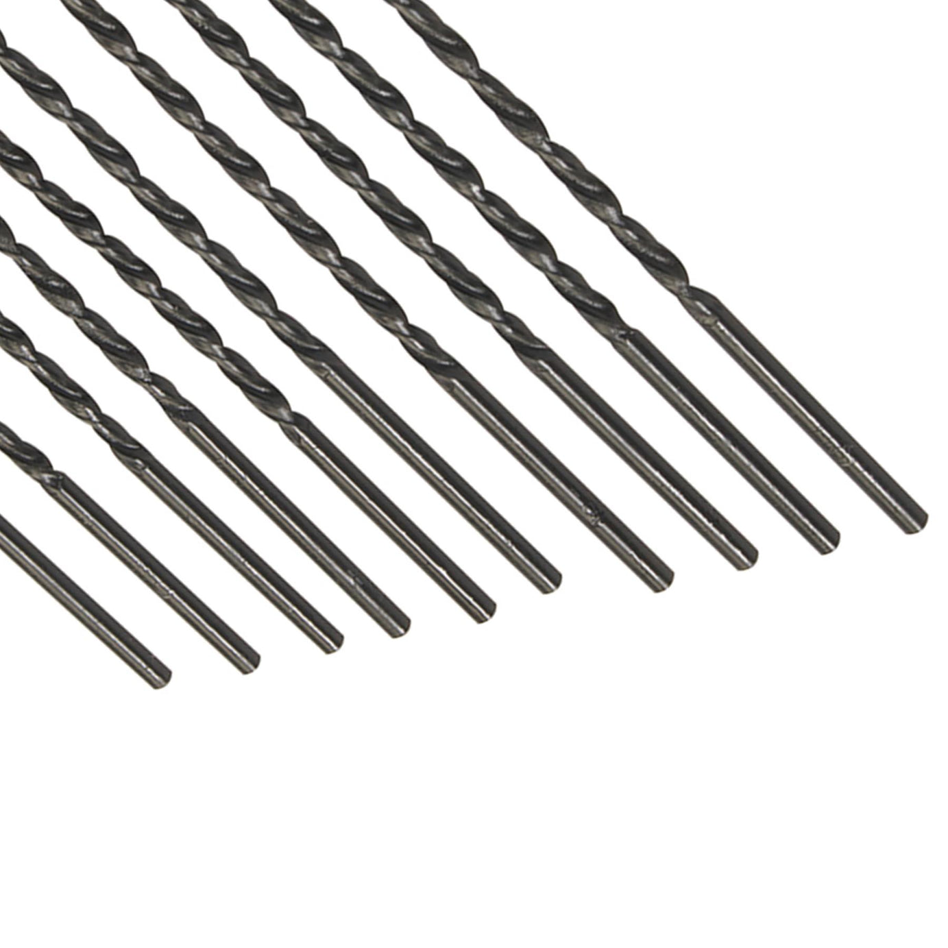 HSS-R Long Series Drill Bit Set 10pc 3.0 x 100mm Metal Steel Wood Plastic