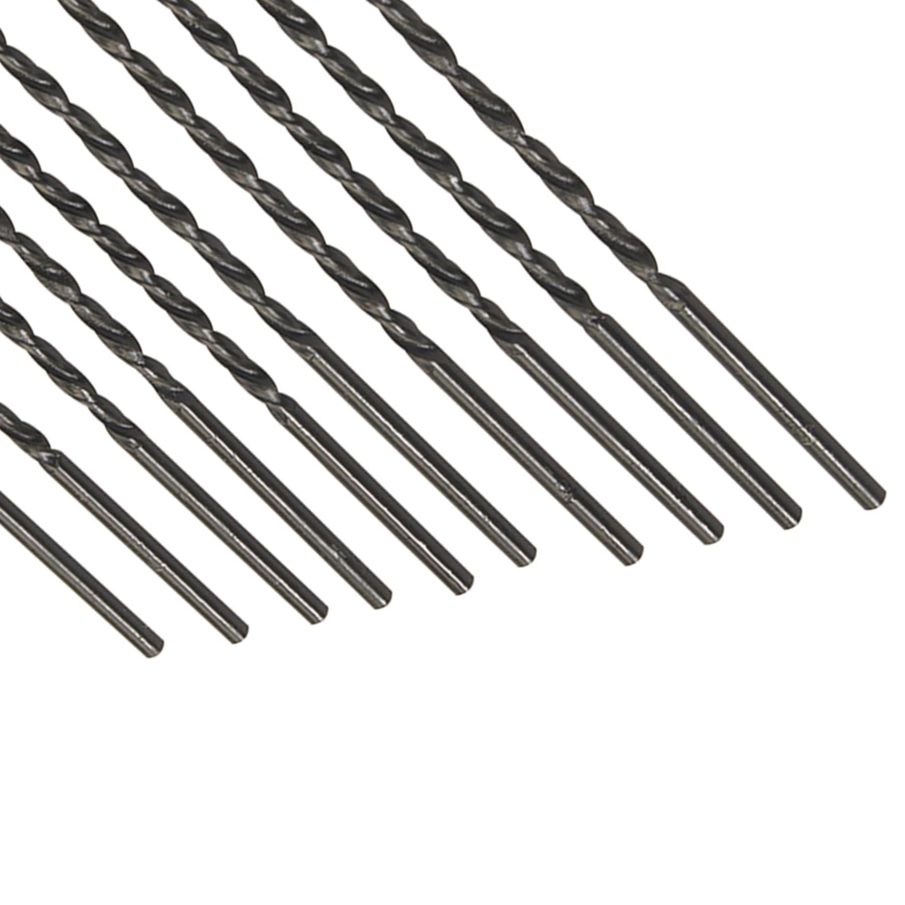 HSS-R Long Series Drill Bit Set 10pc 3.0 x 100mm Metal Steel Wood Plastic