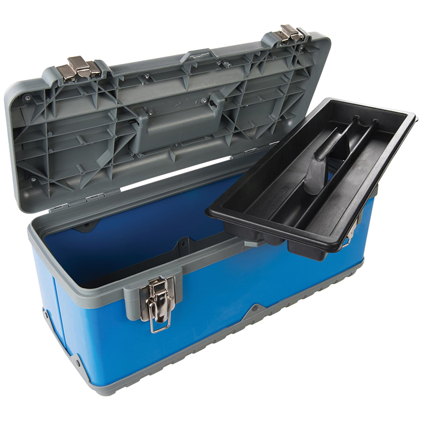 Toolbox Impact Resistant With Metal Latches / Removable Tray 470 X 220 X 210mm
