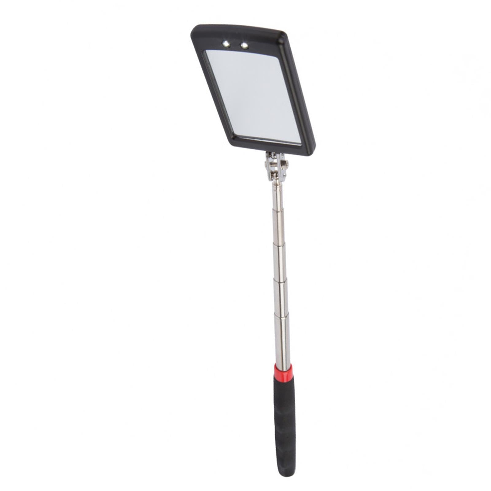 BlueSpot Telescopic LED lit Mirror Inspection Extending Swivel 870mm Long