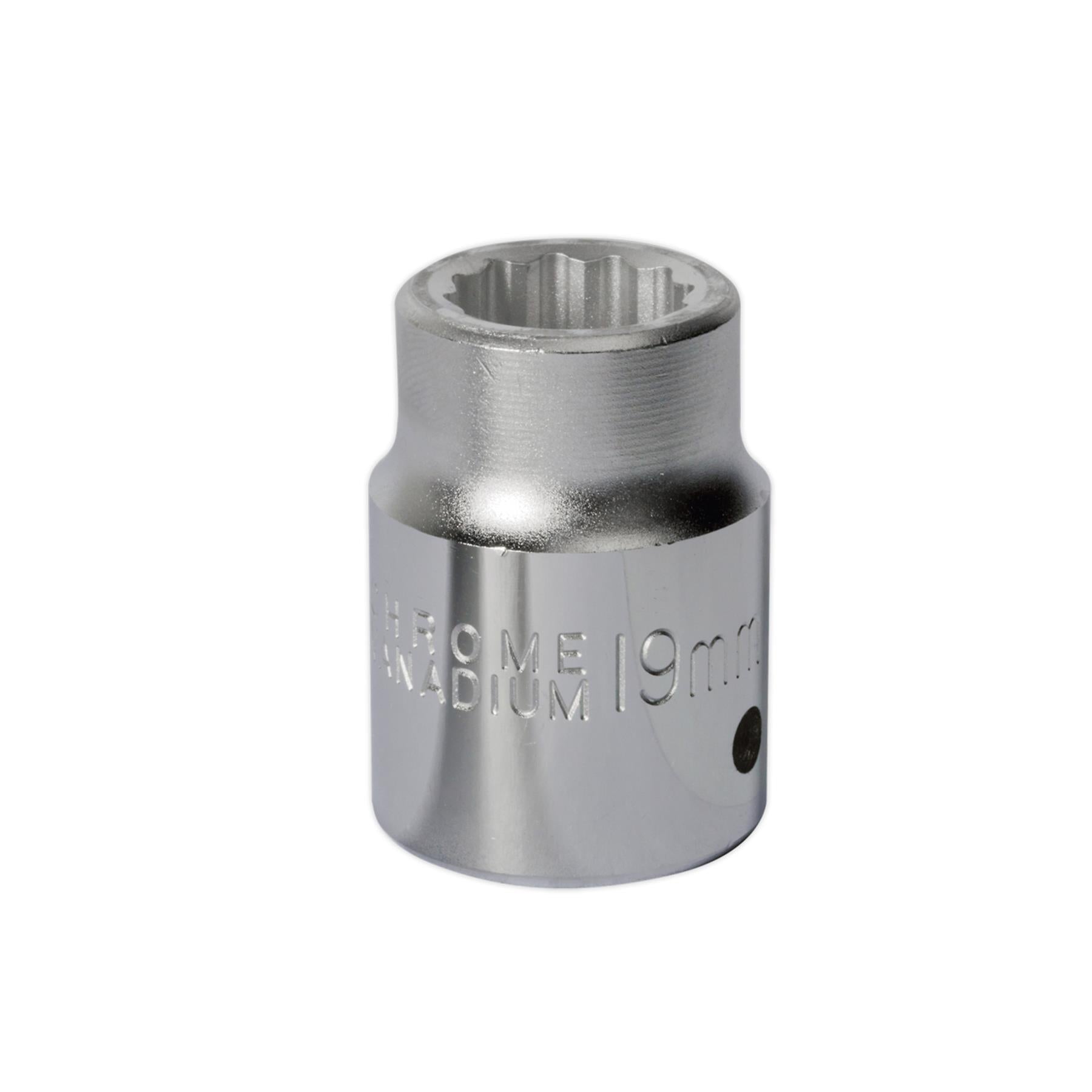Sealey WallDrive Socket 19mm 3/4"Sq Drive
