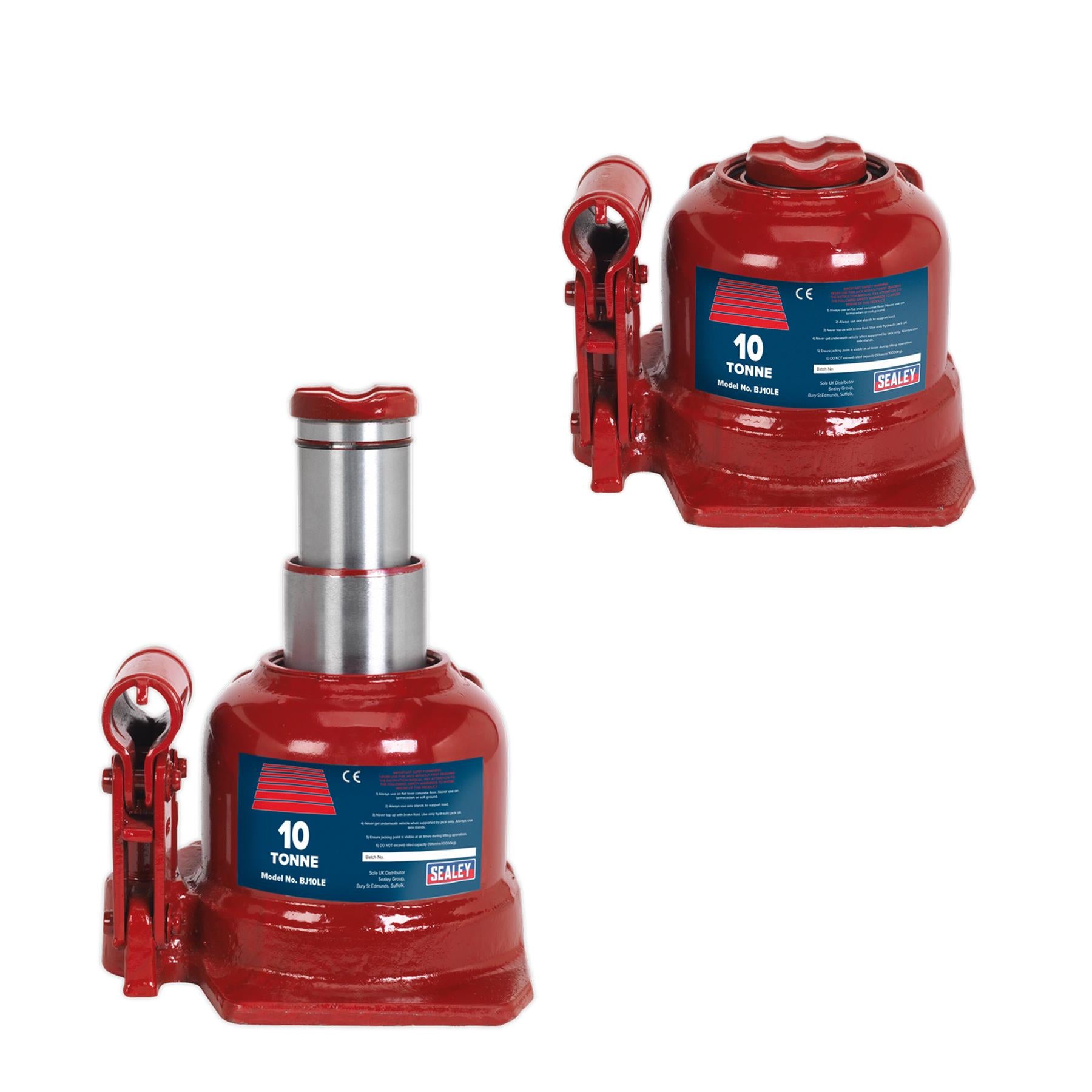 Sealey Bottle Jack 10tonne Low Entry Telescopic