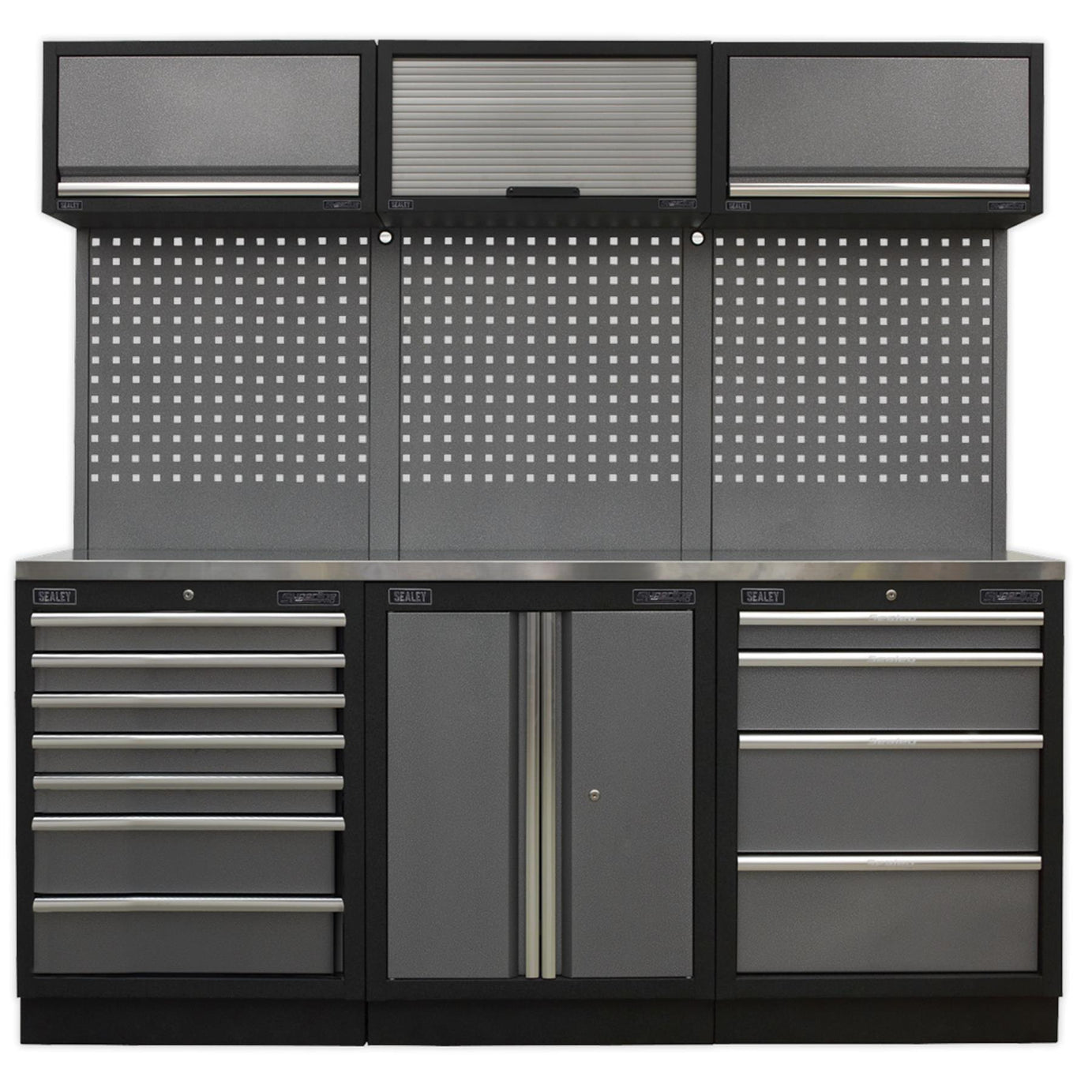 Sealey Superline Pro 2.0m Storage System - Stainless Worktop