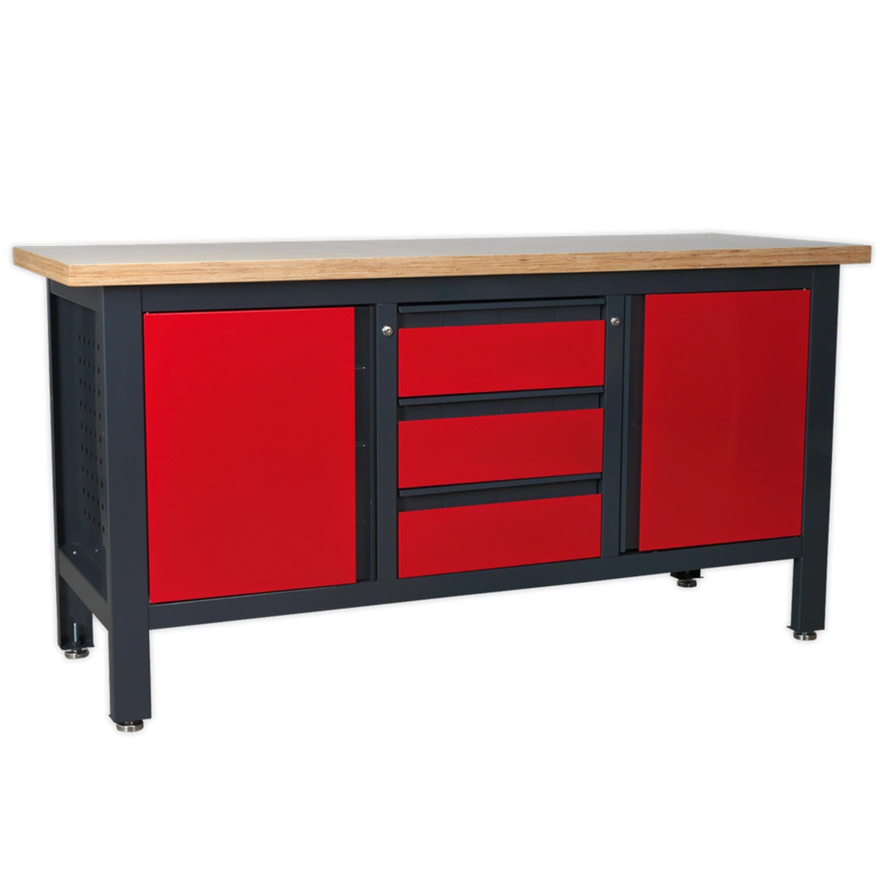 Sealey Workstation with 3 Drawers & 2 Cupboards