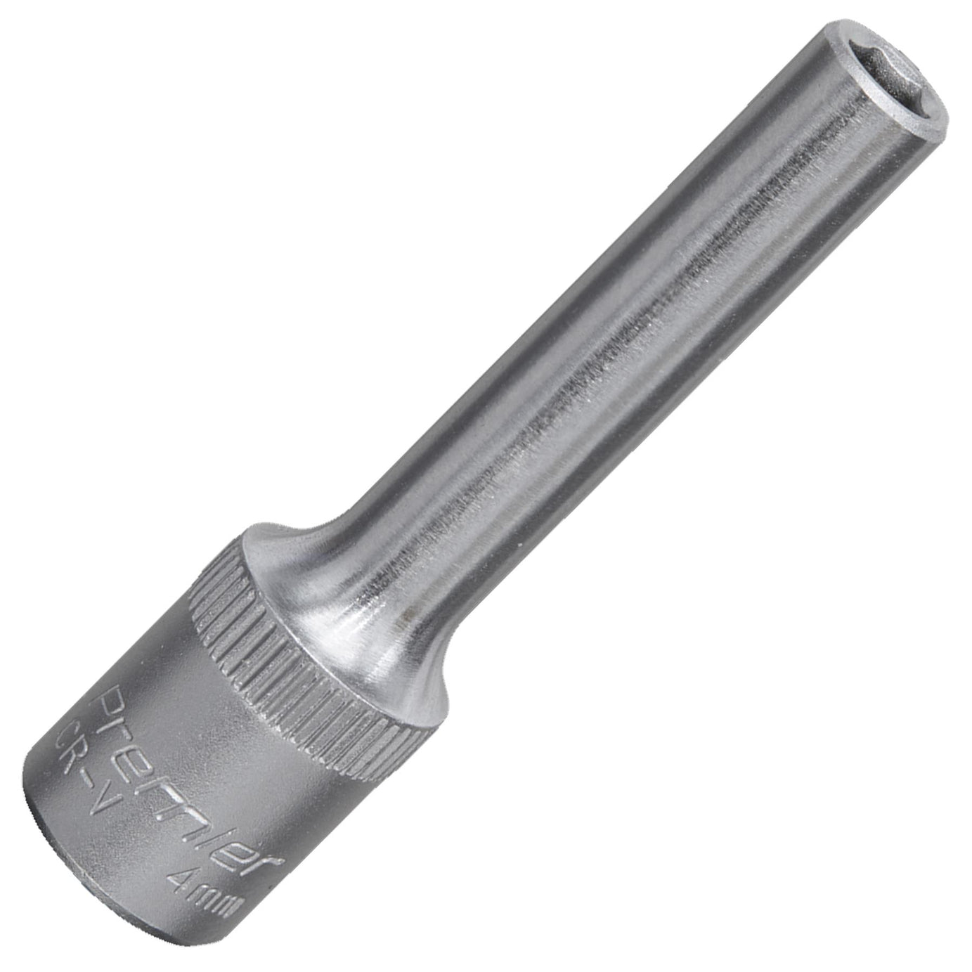 Sealey WallDrive Socket 4mm Deep 1/4"Sq Drive Chrome Vanadium