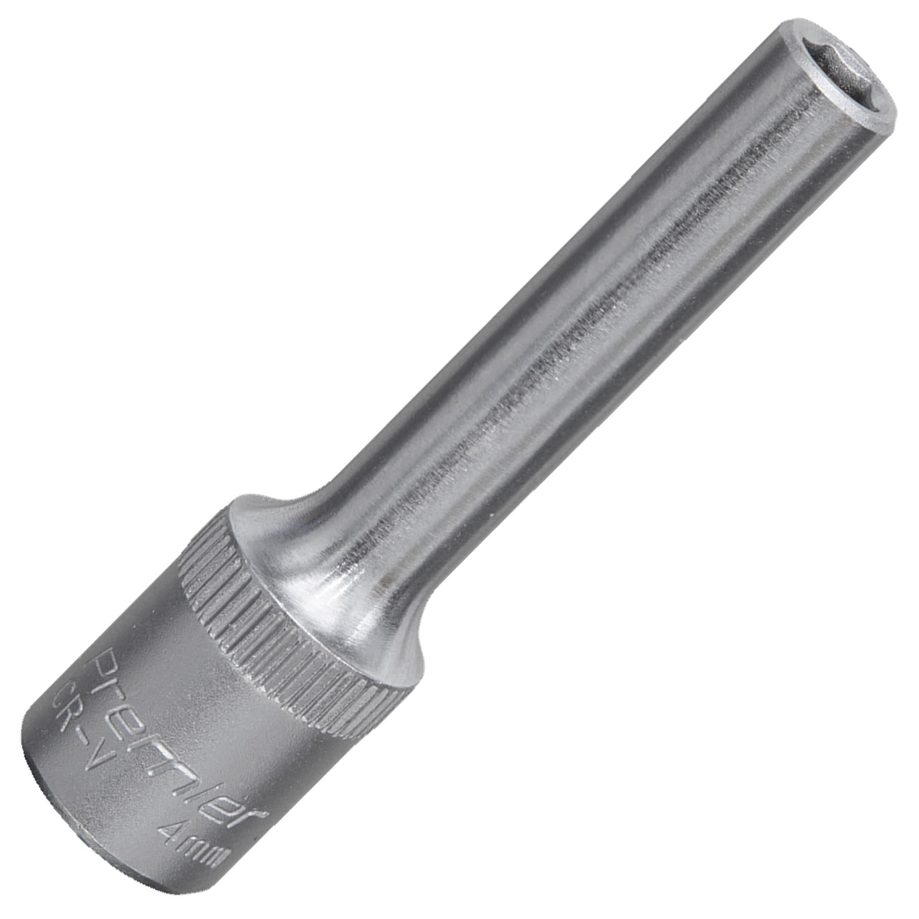 Sealey WallDrive Socket 4mm Deep 1/4"Sq Drive Chrome Vanadium